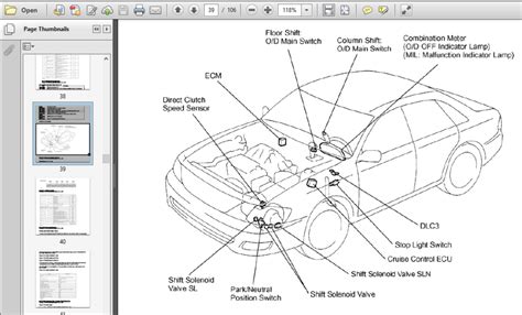 2003 Toyota Avalon Overview OF Instruments And Controls Manual and Wiring Diagram
