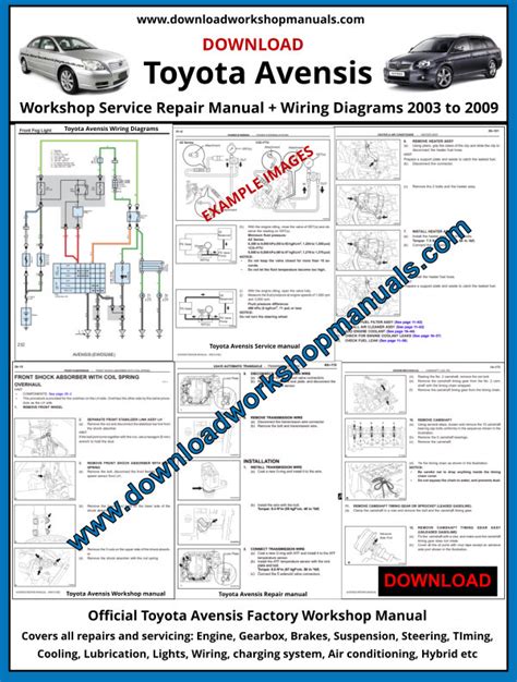 2003 Toyota Avensis Mudflaps Front Manual and Wiring Diagram