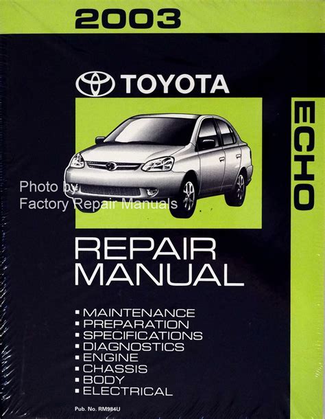 2003 Toyota Echo Service Manual Download