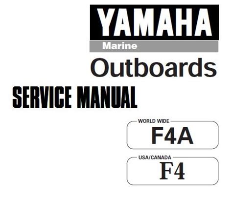 2003 Yamaha F4 Mlhb Outboard Service Repair Maintenance Manual Factory