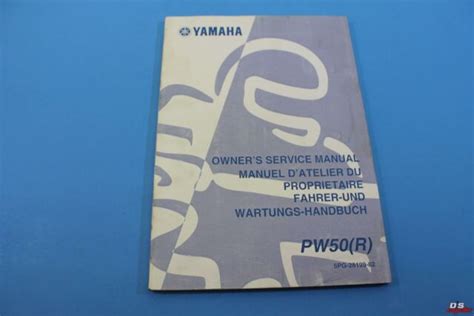 2003 Yamaha Pw50 Pw50r Owner Repair Service Manual