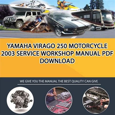 2003 Yamaha Virago 250 Xv250 Repair Service Manual Pdf