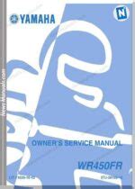 2003 Yamaha Wr450fr Wr 450 Fr Workshop Service Repair Manual Free Preview