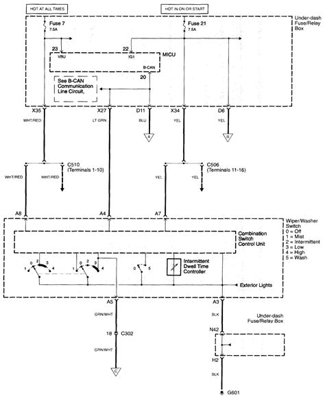 2003 acura tl wiper wiring schematic 