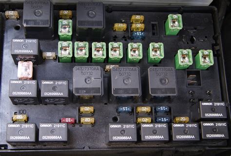 2003 dodge caravan fuse box location 