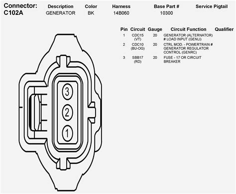 2003 ford taurus alternator wiring diagram 