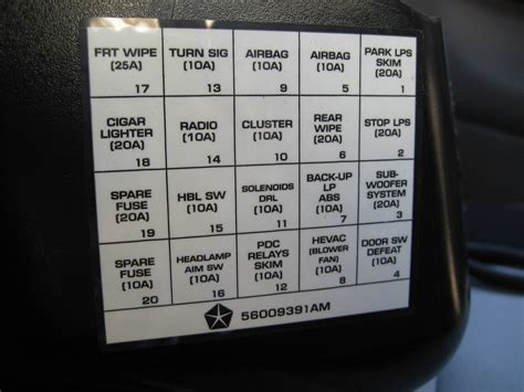 2003 jeep wrangler fuse diagram 