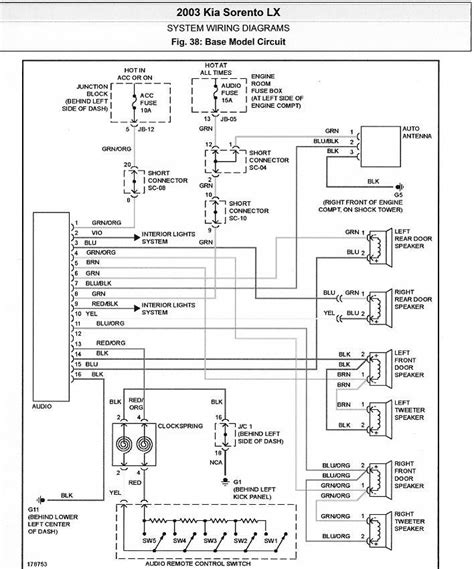 2003 kia sorento radio wiring 