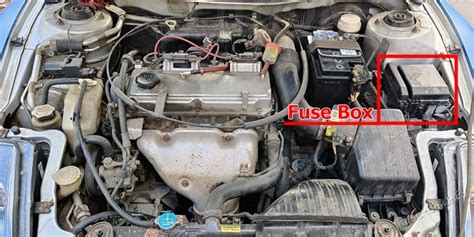 2003 mitsubishi eclipse under hood fuse box 