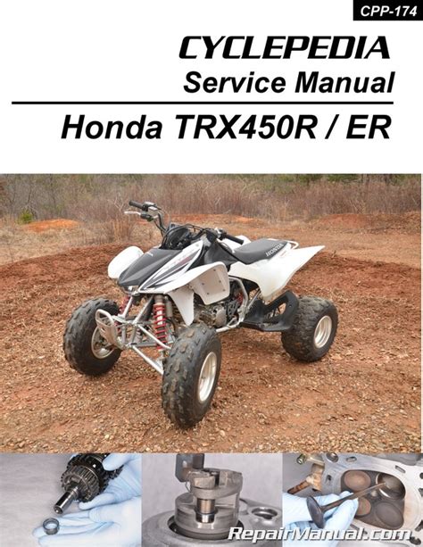 2004 2005 Honda Trx450 Sportrax Atv Repair Manual