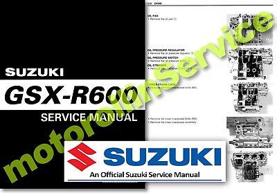 2004 2005 Suzuki Gsx R600 Motorcycle Workshop Repair Service Manual