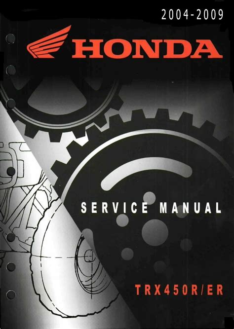 2004 2009 Honda Trx450r Trx450er Sportrax Service Repair Manual Instant Download