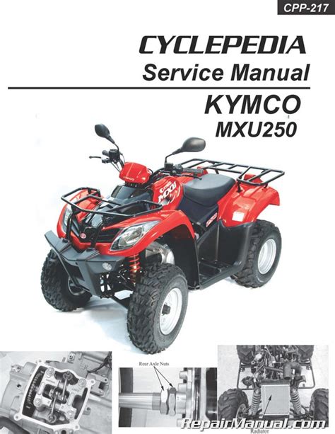 2004 2009 Kymco Mxu250 Atv Workshop Repair Service Manual Best Download