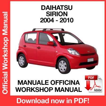 2004 2010 Daihatsu Sirion Boon M300 Series Workshop Repair Service Manual Best Download