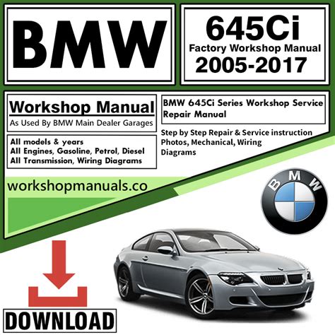 2004 Bmw 645ci Service Repair Manual Software