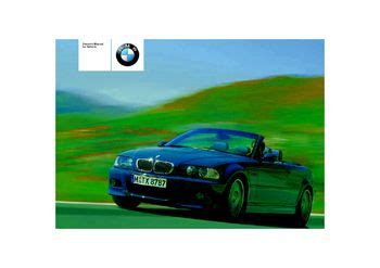 2004 Bmw M3 Convertible Owners Manual