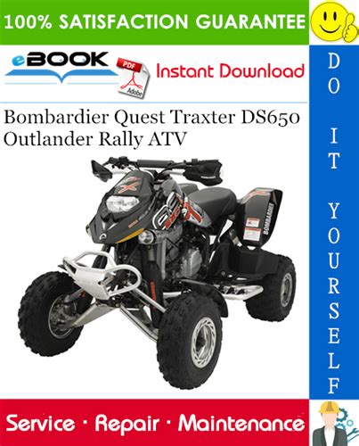 2004 Bombardier Quest Traxter Ds650 Outlander Rally Atv Service Repair Manual Download