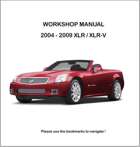 2004 Cadillac XLR Manual and Wiring Diagram