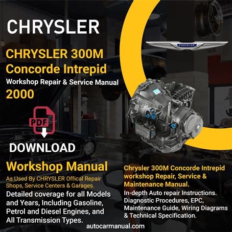 2004 Chrysler 300m Concorde And Intrepid Service Repair Workshop Manual Instant Download