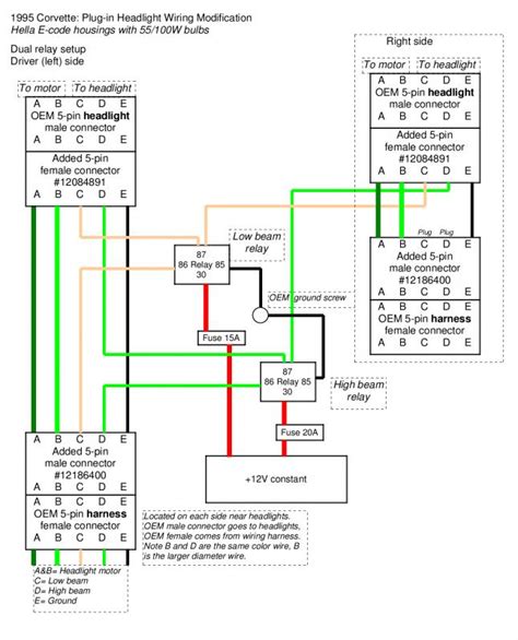 2004 Corvette Headlight Wiring Diagram