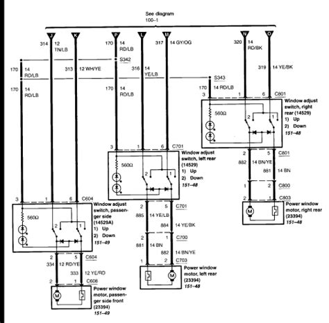 2004 Ford Explorer Power Window Wiring Diagram