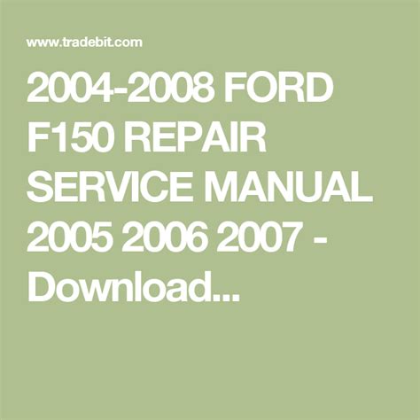 2004 Ford F150 Owners Manual Online