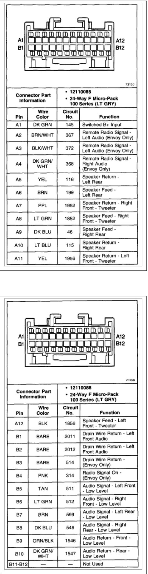 2004 Gmc Envoy Radio Wiring Diagram Hecho