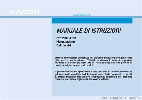 2004 Hyundai Coupe Manuale Del Proprietario Italian Manual and Wiring Diagram