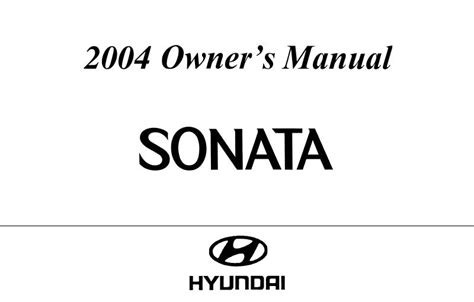2004 Hyundai Sonata Instruktionsbog Danish Manual and Wiring Diagram
