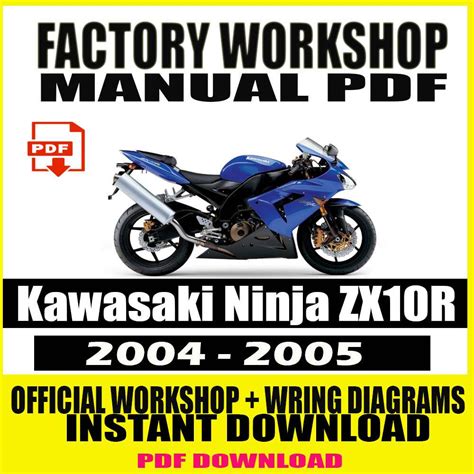 2004 Kawasaki Ninja Zx10r Factory Service Repair Manual