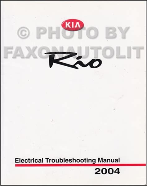 2004 Kia Rio Cinco Online Owners Manual