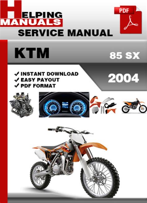 2004 Ktm 85 Sx Service Repair Manual Download