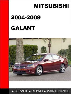 2004 Mitsubishi Galant Service Repair Manual