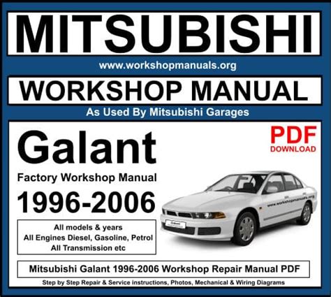 2004 Mitsubishi Galant Workshop Repair Service Manual