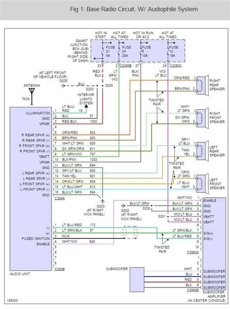 2004 Mustang Radio Wiring Diagram