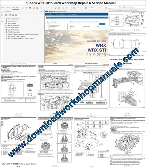 2004 Subaru Impreza Wrx Sti Service Repair Workshop Manual Download