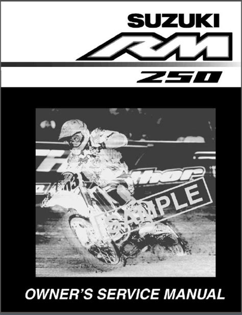 2004 Suzuki Rm250 Motorcycle Service Repair Manual Download