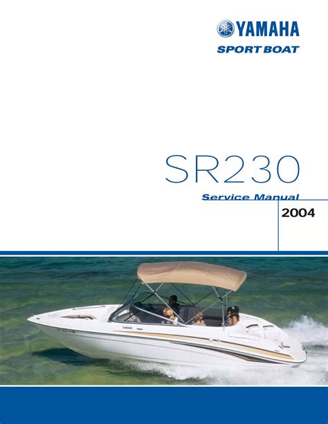 2004 Yamaha Ar230 Sr230 Sx230 Boat Service Manual