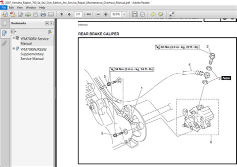 2004 Yamaha Raptor 350 Se Se2 Atv Service Repair Maintenance Overhaul Manual