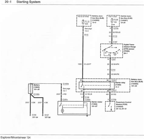 2004 ford explorer ignition wiring diagram 