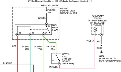 2004 ford fuel pump wiring 