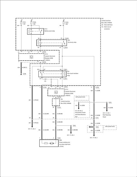 2004 ford taurus power window wiring diagram 