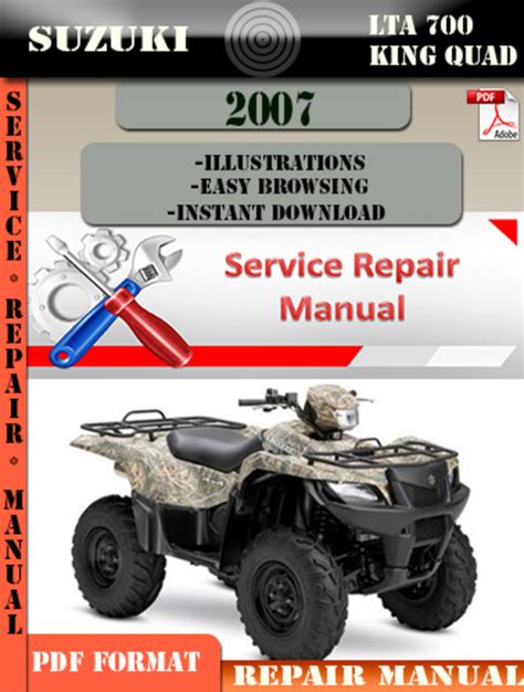 2005 2007 Suzuki King Quad 700 Service Repair Manual