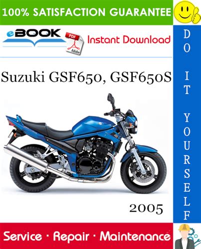 2005 2008 Suzuki Gsf650 Gsf650s Gsx650f Service Manual