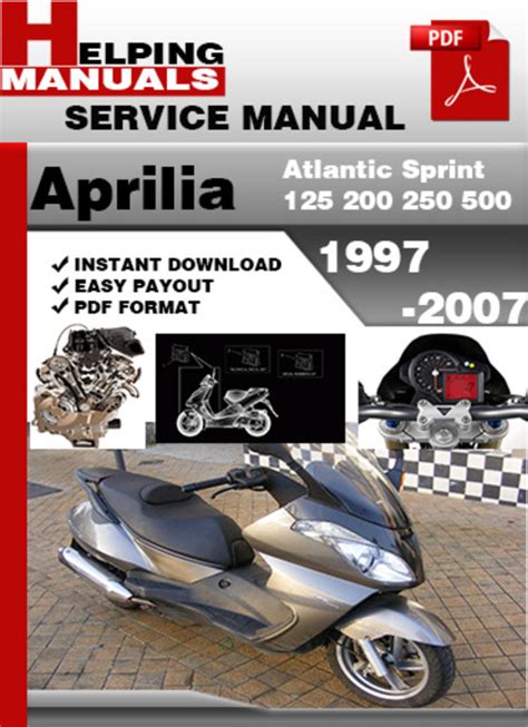 2005 Aprilia Atlantic Sprint 125 200 250 500 Workshop Servicemanual Download