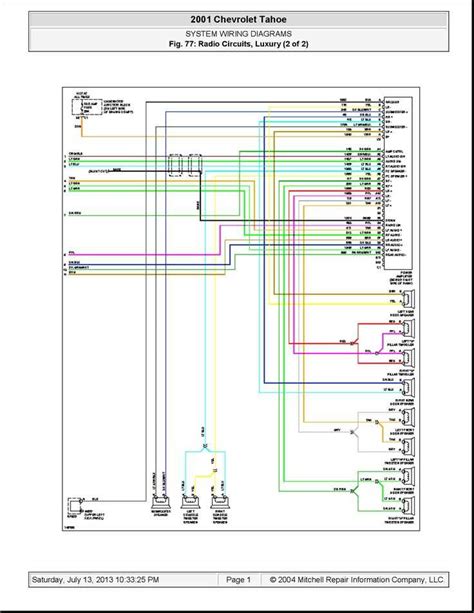 2005 Chevy Avalanche Stereo Wiring Diagram