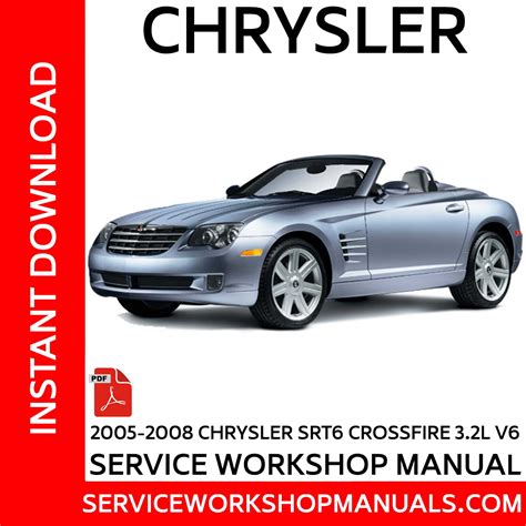 2005 Chrysler Crossfire Srt 6 Service Manual Version 6th