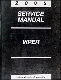 2005 Dodge Viper Factory Service Manual Download