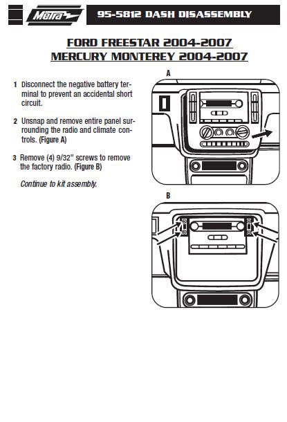 2005 Ford Freestar Stereo Wiring Diagram