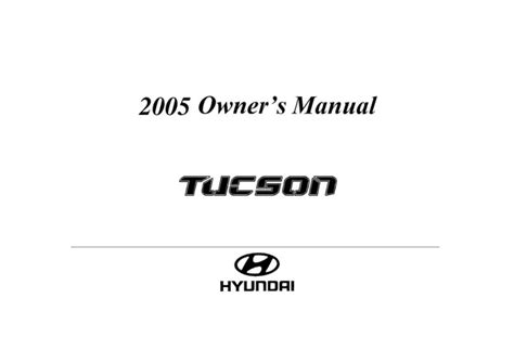 2005 Hyundai Tucson Manual Del Propietario Spanish Manual and Wiring Diagram
